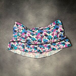 Kenneth Cole New York Multicolor Floral Skort Swim Bottoms size Medium